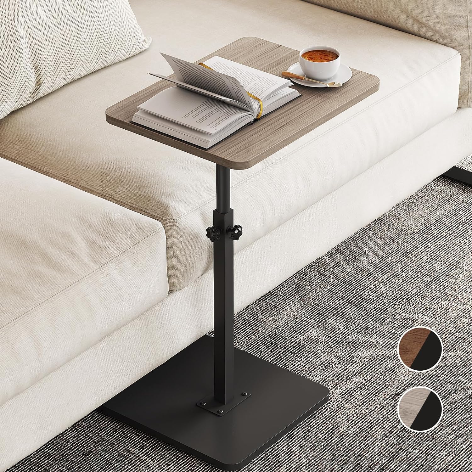 NiHome Height Adjustable Sofa Armrest Table