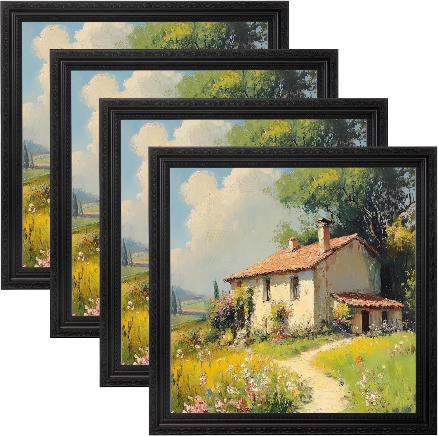 eletecpro 12x12 Picture Frames Set of 4 for Home Wall Decor