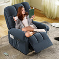 Ultra-Comfy Power Recliner: USB Port, Teddy Fleece, Easy Assembly
