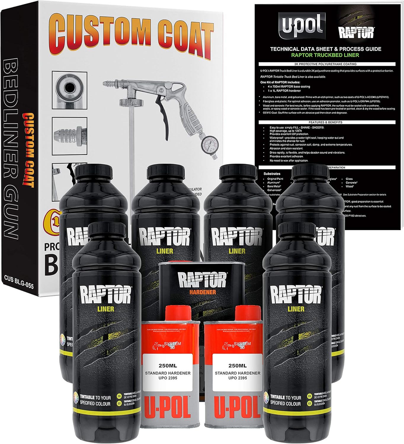 Custom Shop U-Pol Raptor Tintable Urethane Spray-On Bed Liner