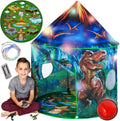 Dinosaur Pop Up Kids Play Tent - Interactive Lights & Roar Sounds