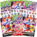 Power Rangers Stickers & Tattoos Party Favors Set - 225 Pieces
