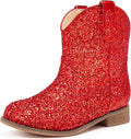 Glitter Toddler Cowgirl Boots for Girls - Sparkly Ankle Western