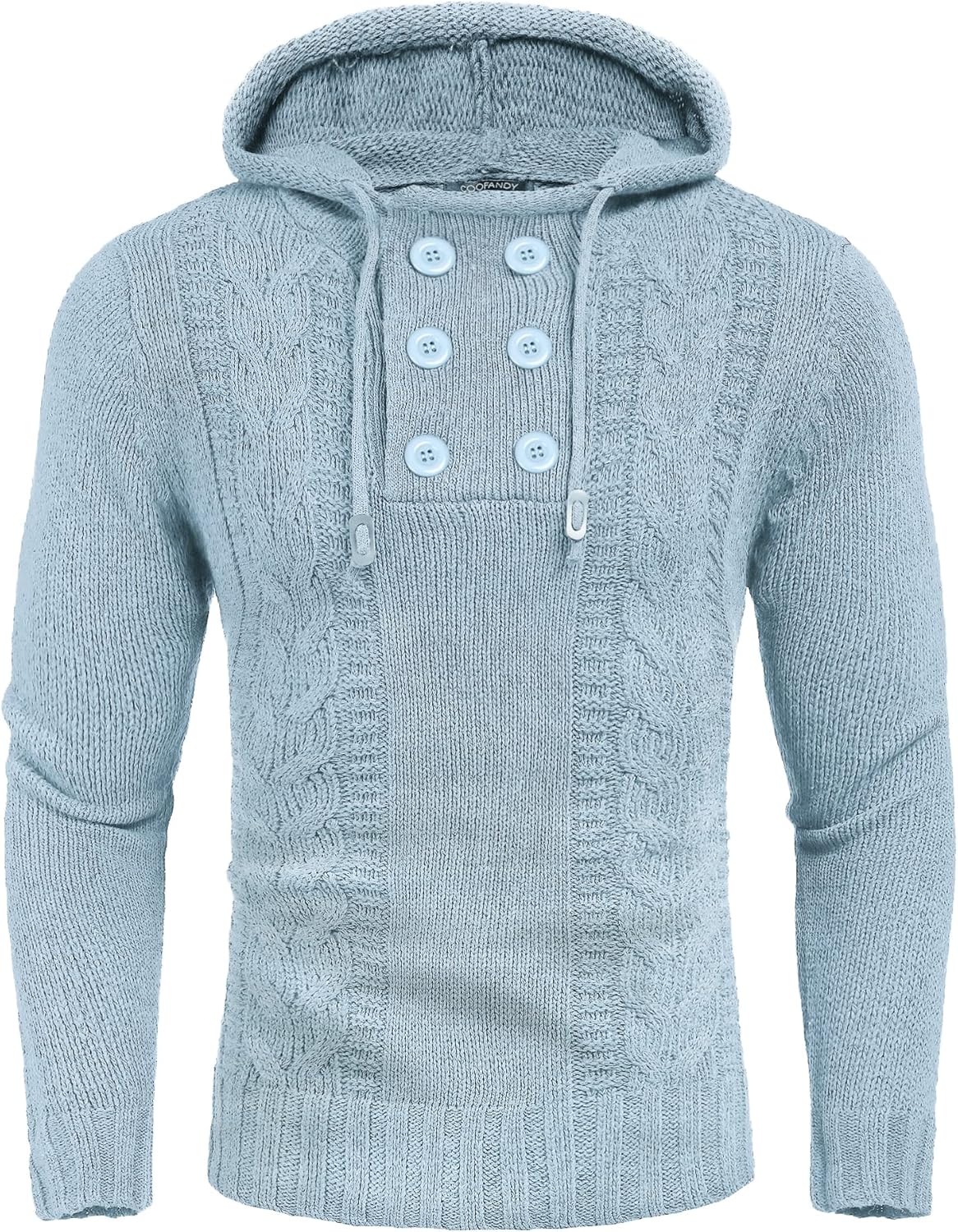 COOFANDY Mens Knit Pullover Hoodies for Stylish Comfort