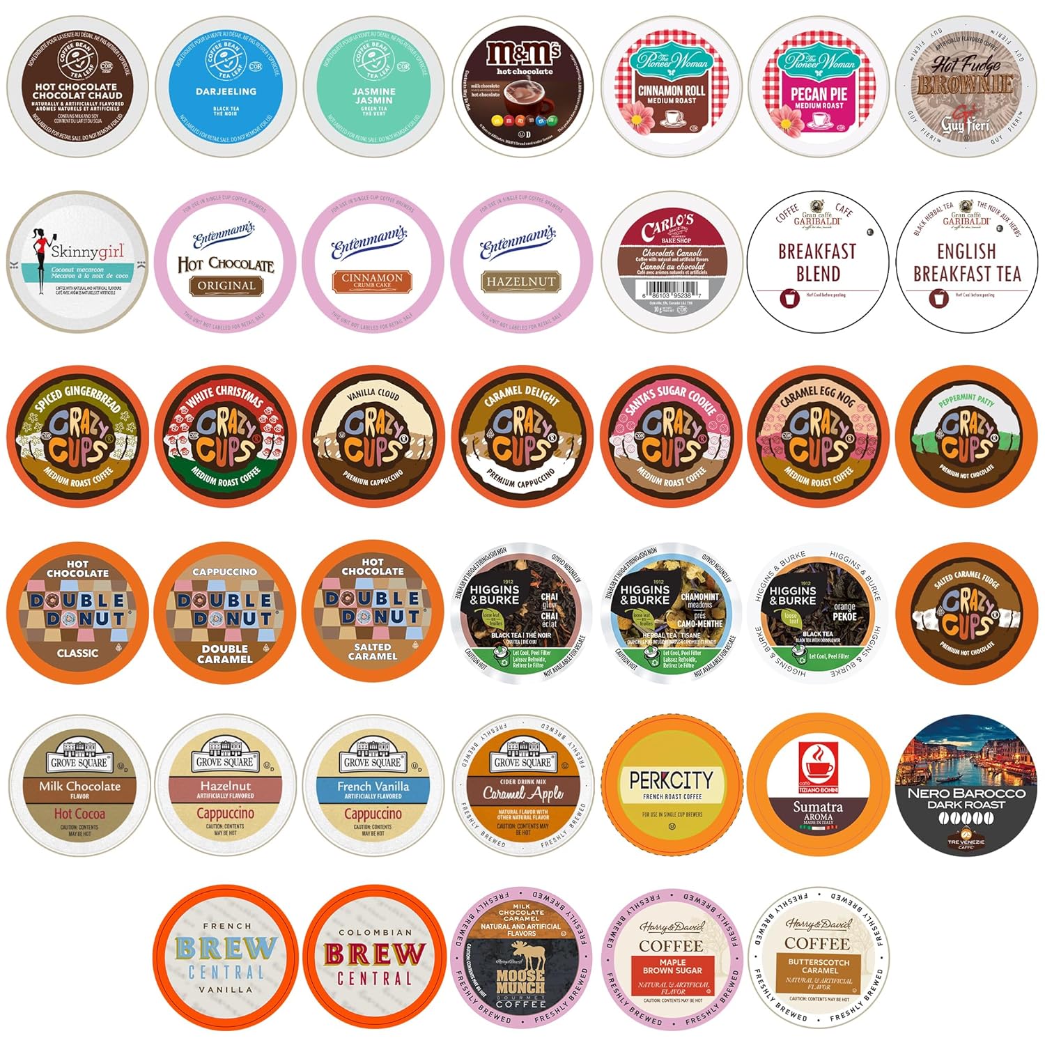 40 Count Variety Pack for Keurig - Flavored Pods
