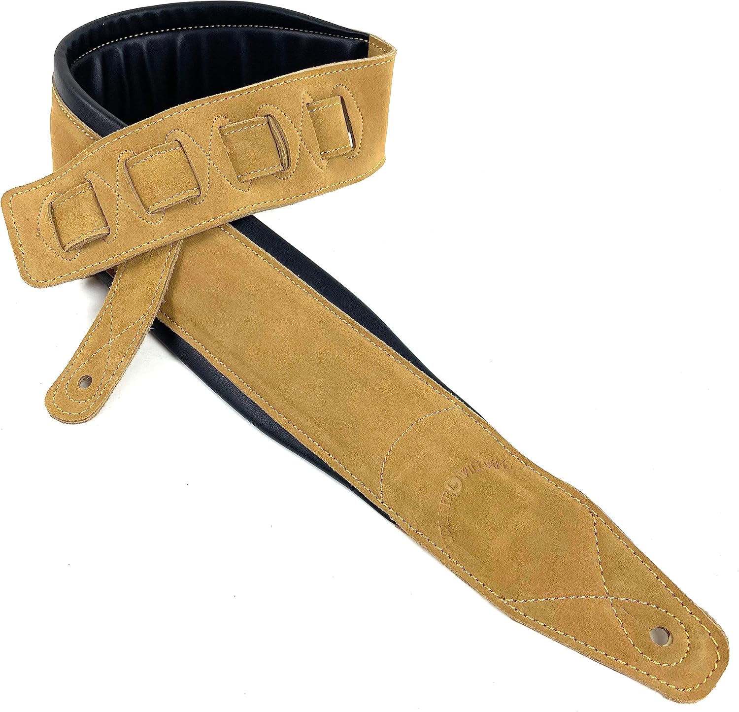Walker & Williams Soft Tan Leather Guitar Strap