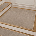 Stair Landing Linen Rug 30x30 Non Slip Peel and Stick - Comfortable