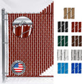 Wave Slat Single Wall Bottom Locking Privacy Slat for 4 ft Fence