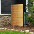 5ft H x 3.2ft W No Dig Cedar Privacy Screen - Easy Hide for AC & Trash