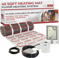 LuxHeat 45sqft Floor Heating Mat Kit - Programmable 240V System