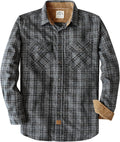 Dubinik Mens Flannel Shirt Long Sleeve Plaid - Warm, Soft Cotton free