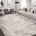 Area Rug Living Room Rugs - 6x9 Soft Washable Low Pile Rug