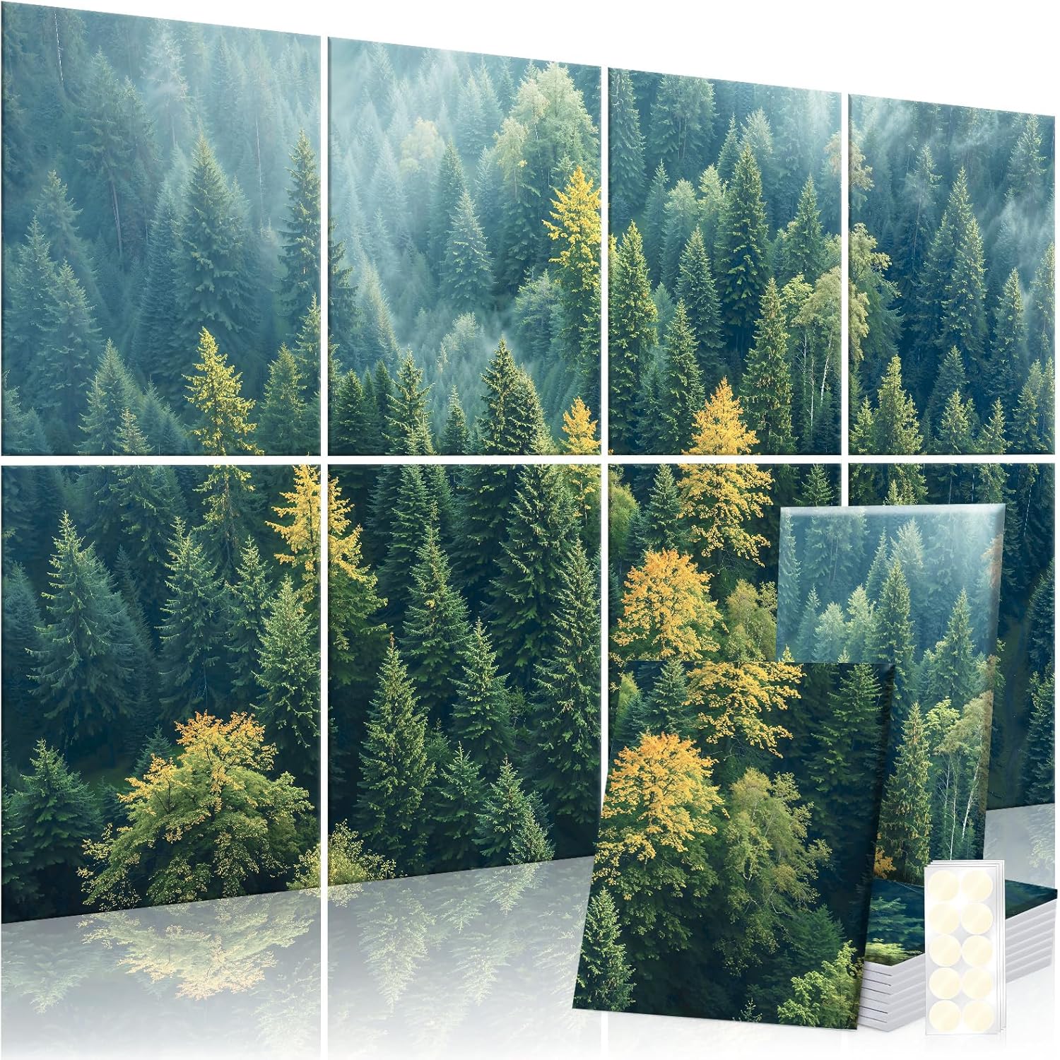 8 Pack Decorative Sound Absorbing Panels for Acoustic Treatment
