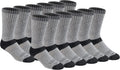 Dickies Dri-Tech Max Cushion Crew Socks - Moisture Control Comfort
