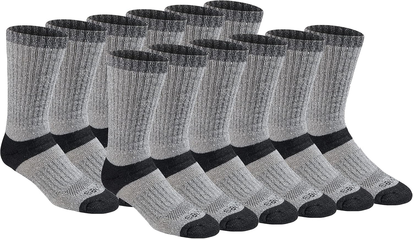Dickies Men's Dri-Tech Moisture Control Max Cushion Crew Socks