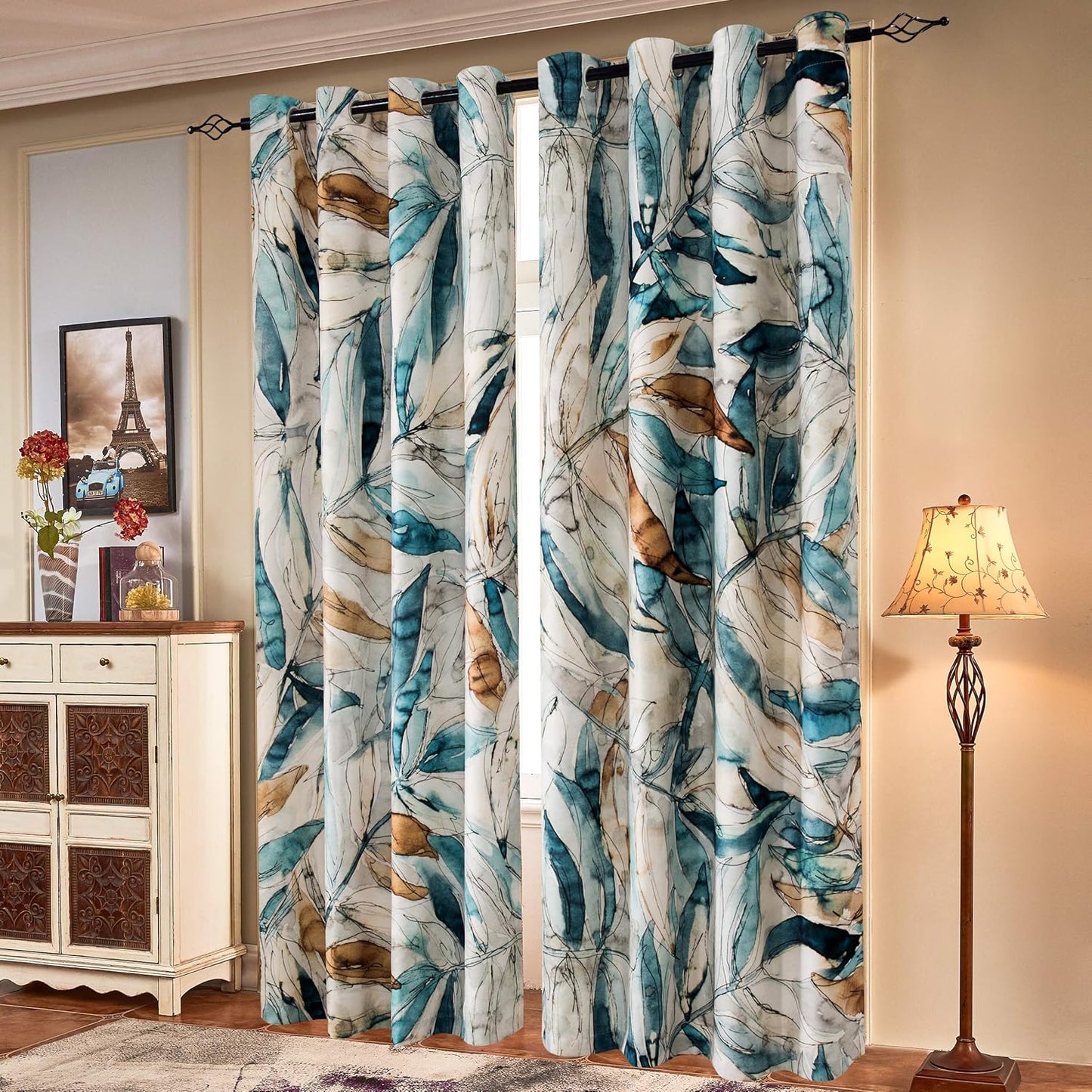 SUBRTEX Light Filtering Curtains for Room Darkening Ambiance