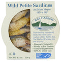 Bar Harbor Sardines Wild Petite Evoo, 4.2 Oz Pack of 12 - Flavorful