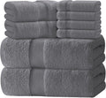 Luxury Bath Towel Set of 8 Pieces - 100% Turkish Cotton Towels