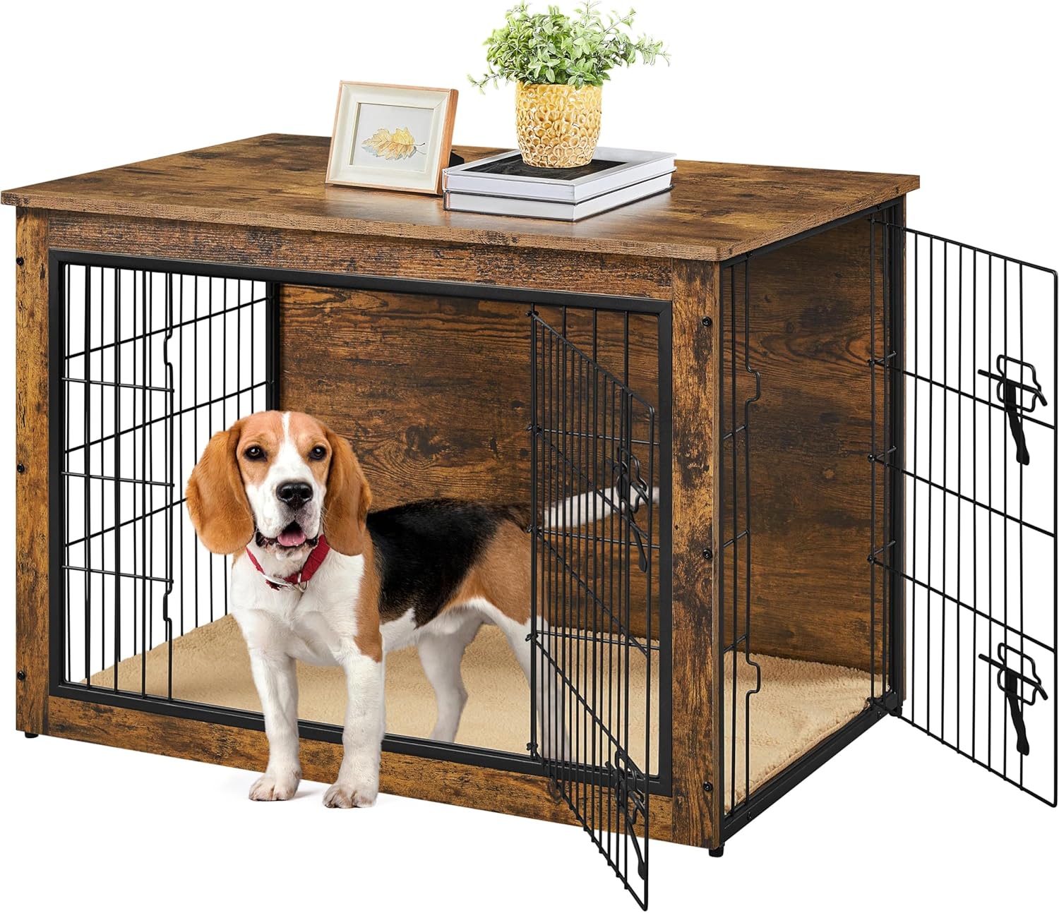 Yaheetech 38 Dog Crate Furniture with Cushion for Medium Dogs