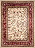 8 ft x 11 ft Ivory & Red Lyndhurst Area Rug - Traditional Oriental
