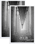 24x36 Poster Frame White 2 Pack - Clean, Lightweight Display