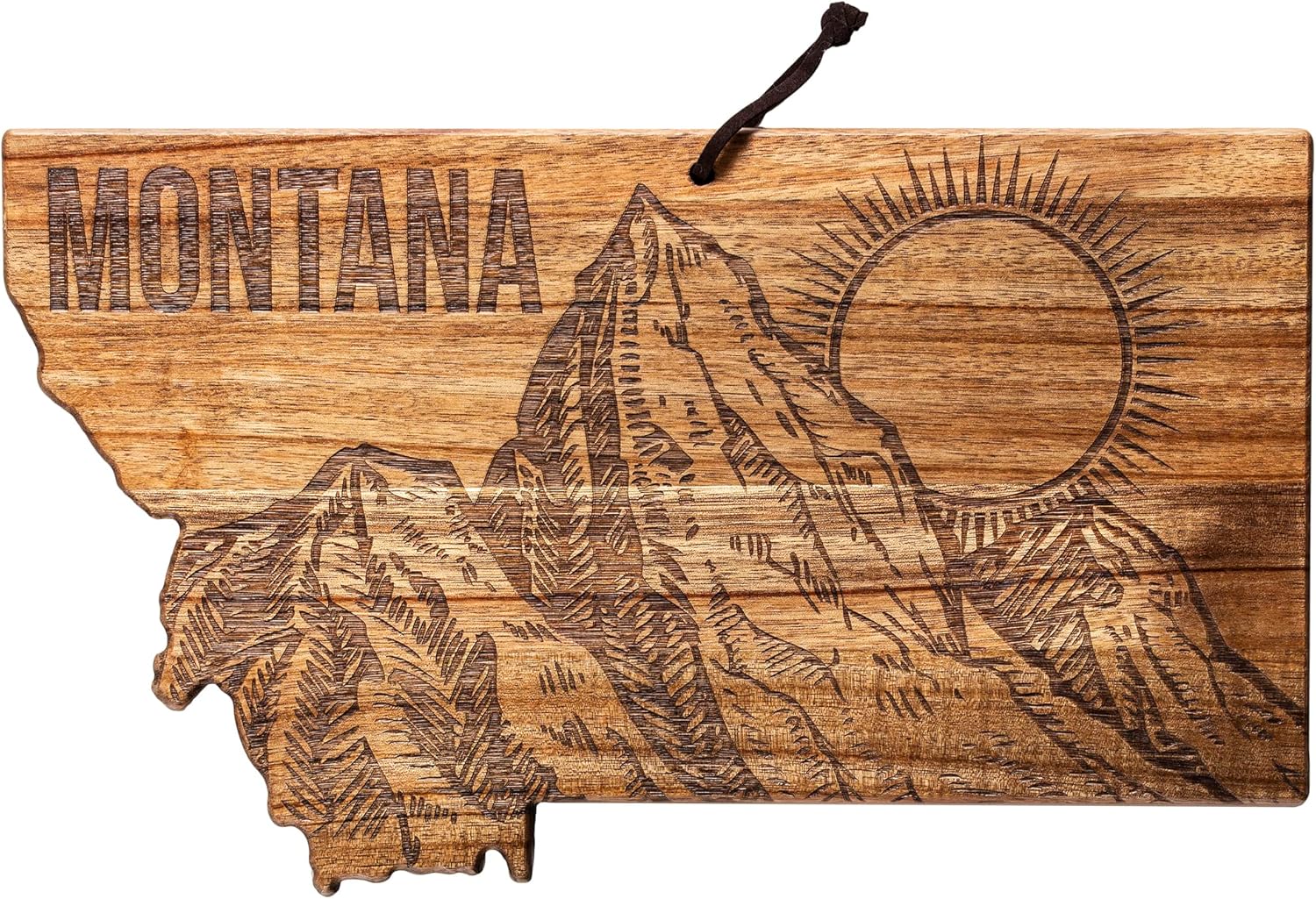 Montana State Shaped Cutting Board and Charcuterie Tray