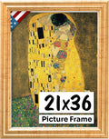 Antique Gold 21x36 Picture Frame.75 in Wide - Classic Wall Decor