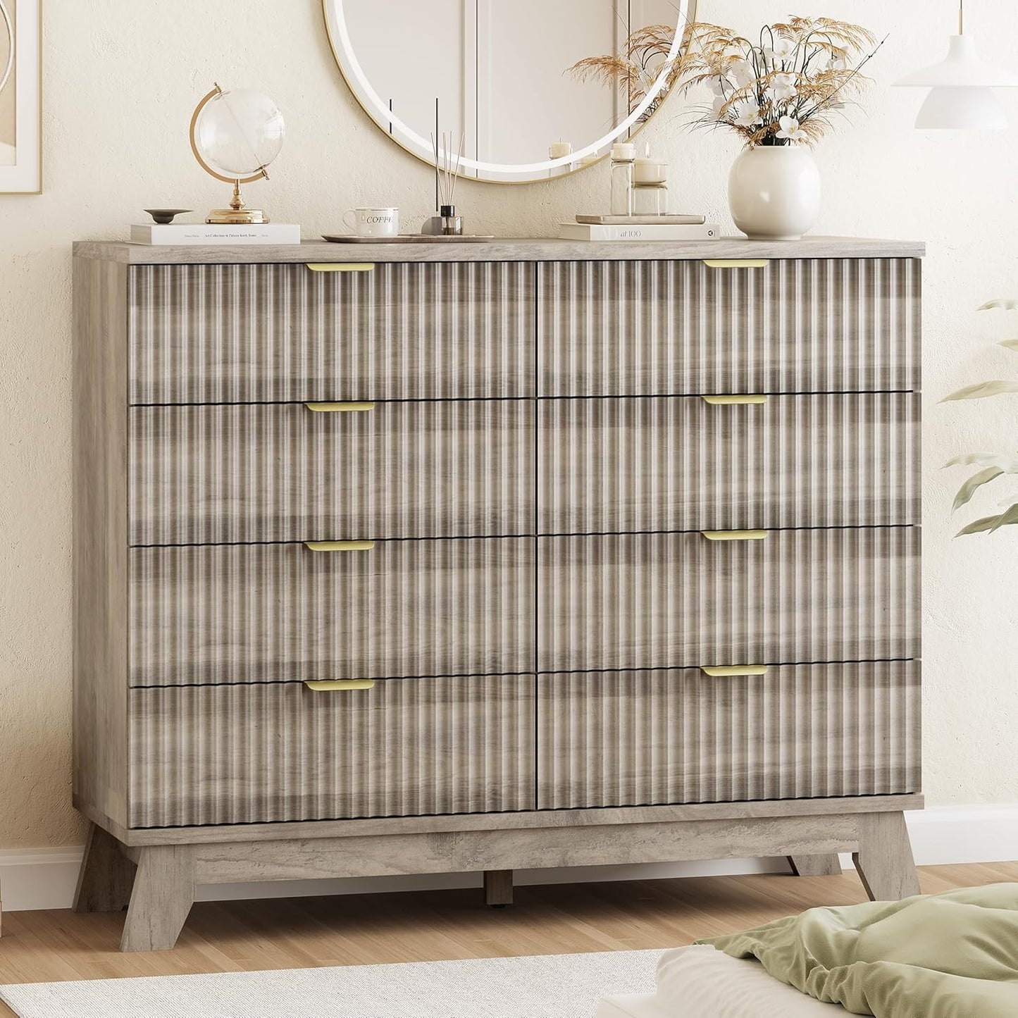Fluted Dresser for Bedroom by Xixini - Modern Storage