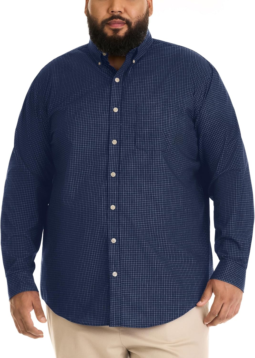 Wrinkle Free Poplin Long Sleeve Shirt for Effortless Style