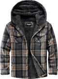 Elesuit Women's Fleece Flannel Jacket Plaid Sherpa Lined Jacket - Warm