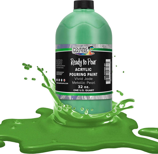 Pouring Masters Vivid Jade Metallic Pearl Acrylic Paint Review