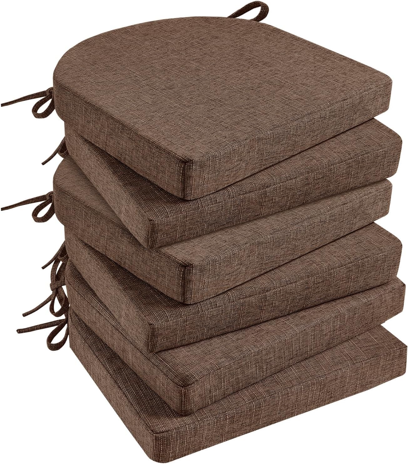 Basic Beyond Chair Cushions for Dining Chairs with Ties, Set of 6