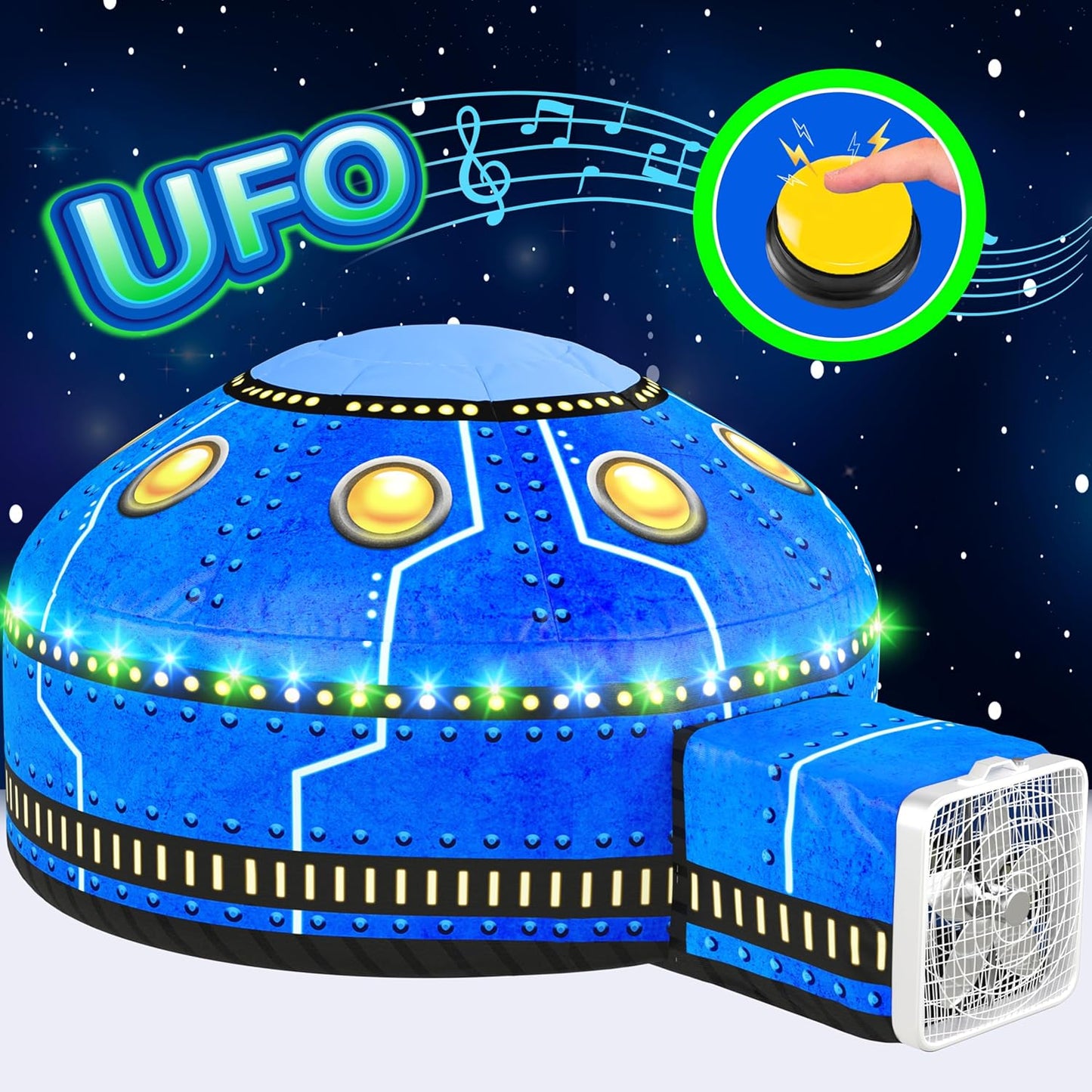 W&O Glowing UFO Aerodome: Epic Space Adventure 