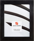 Craig Frames Bauhaus Modern Black Pine Picture Frame 14 by 22in
