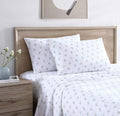 Stone Cottage Twin Sheets Cotton Percale Set - Crisp Green Sketchy