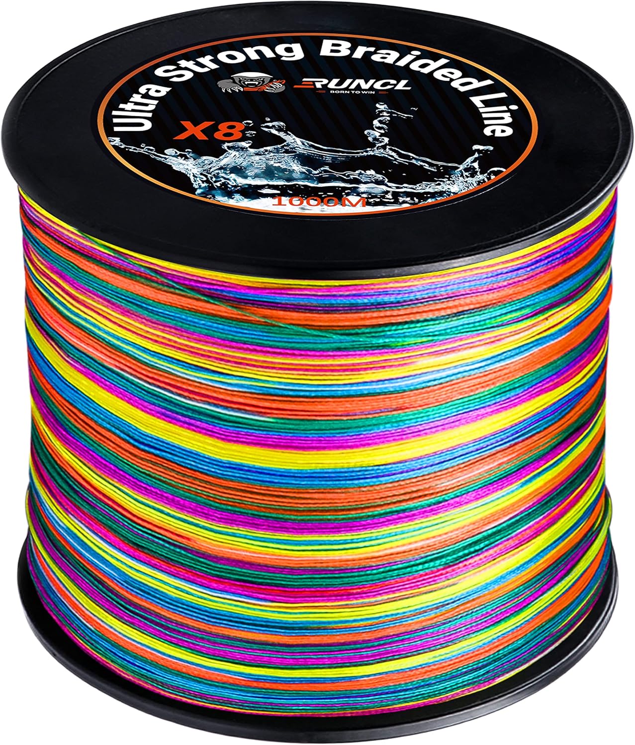 RUNCL 8 Strands Braided Fishing Line - High Visibility Braid