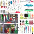 Fishing Lures Set Fish Lure Kit for Bass Trout Salmon - Complete