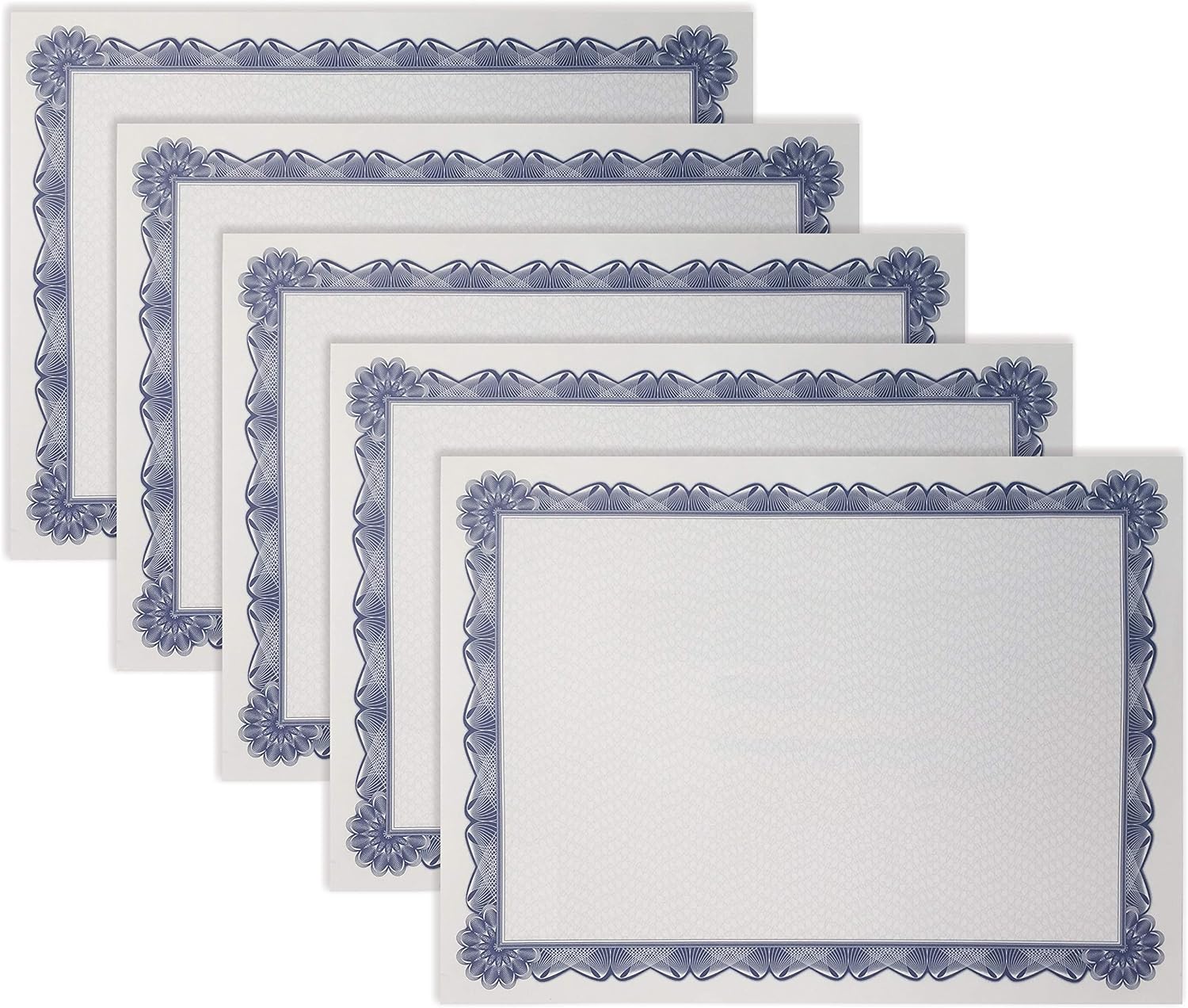 Blue Border Diploma Paper, 100 Sheets, Laser & Inkjet Friendly