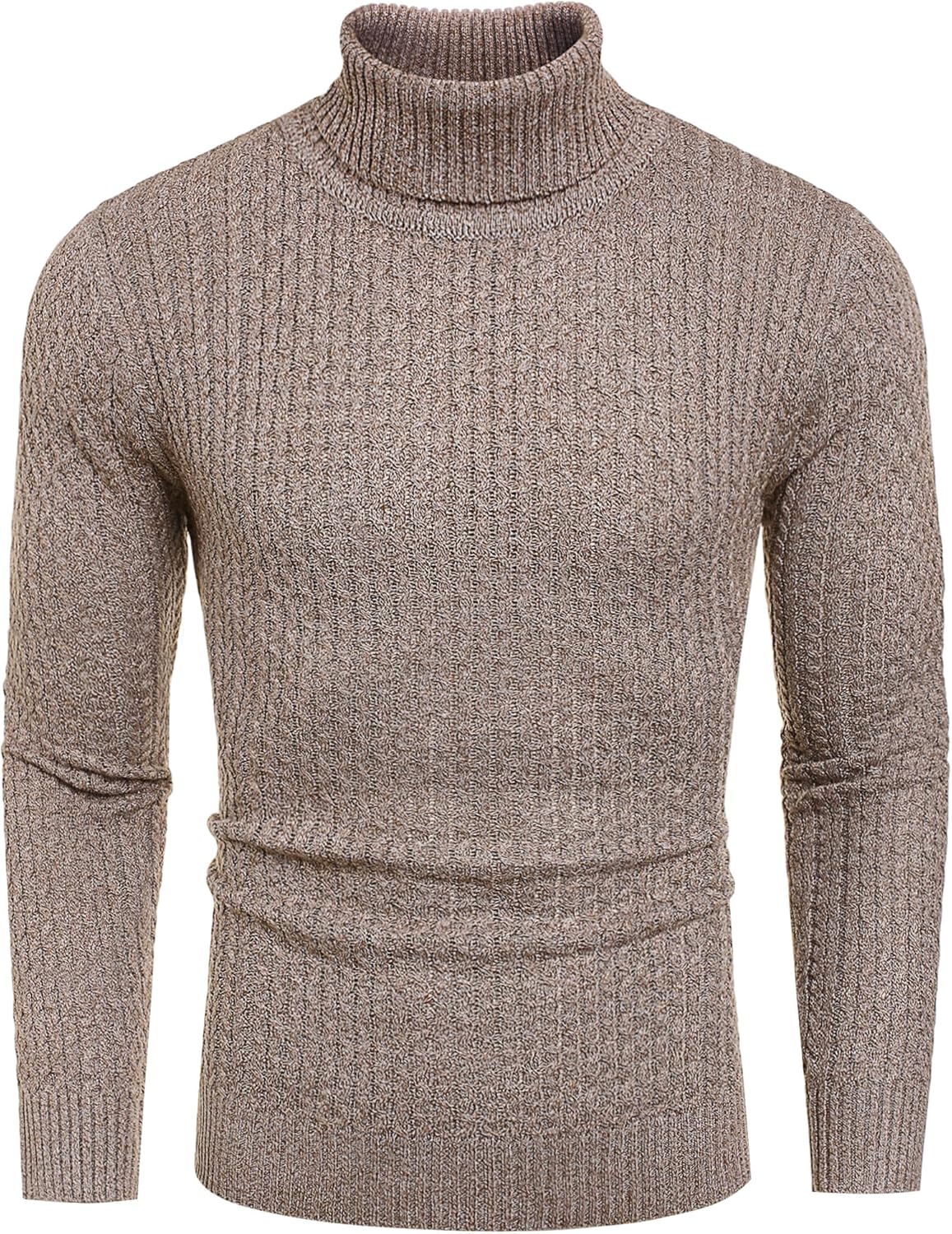 Men's Slim Fit Turtleneck Sweater for Casual Style and Comfort