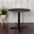 36 in Round Multi-Purpose Conference Table in Rustic Gray - Meeting