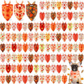 Chunful 100 Pieces Fall Dog Bandanas for Autumn Pet Style