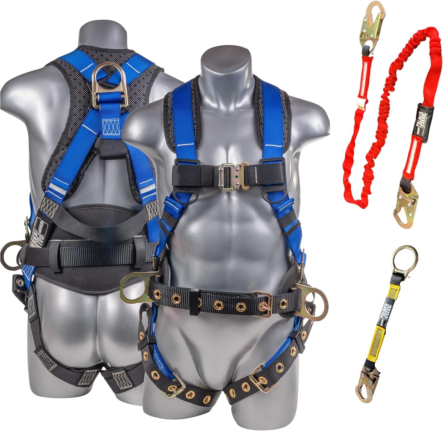 Palmer Safety 5pt Safety Harness with Back Padding and D-Rings