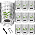 Wire Plant Protector 10 Pack - 20in H x 12in D Garden Plant Cages