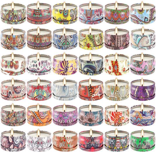 Scented Candle Gifts Set 36 Pack for Home and Special Occasions
