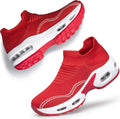 Womens Slip On Sock Sneakers with Air Cushion Sole - Lightweight