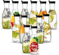 50 oz Plastic Carafe with Flip-Tab Lid - Clear 12 Count