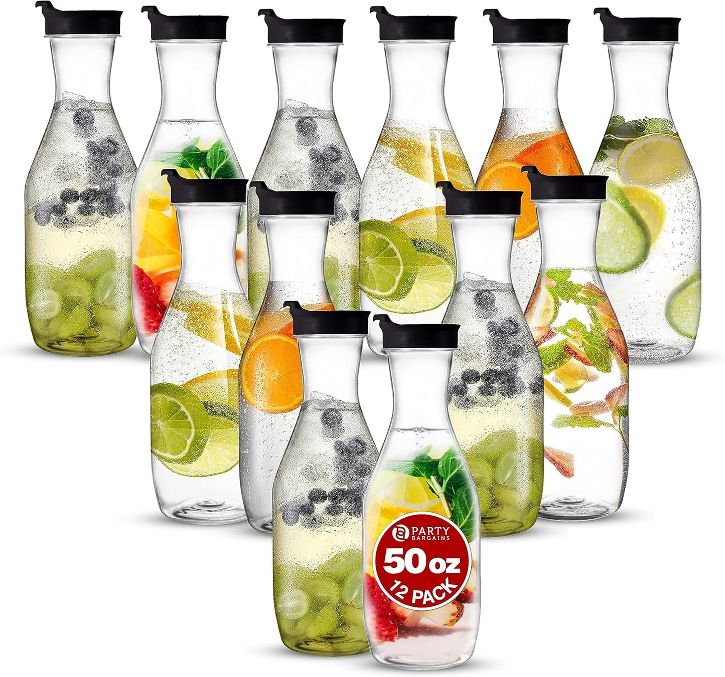 Premium Quality 50 oz Plastic Carafe for Iced Tea & More