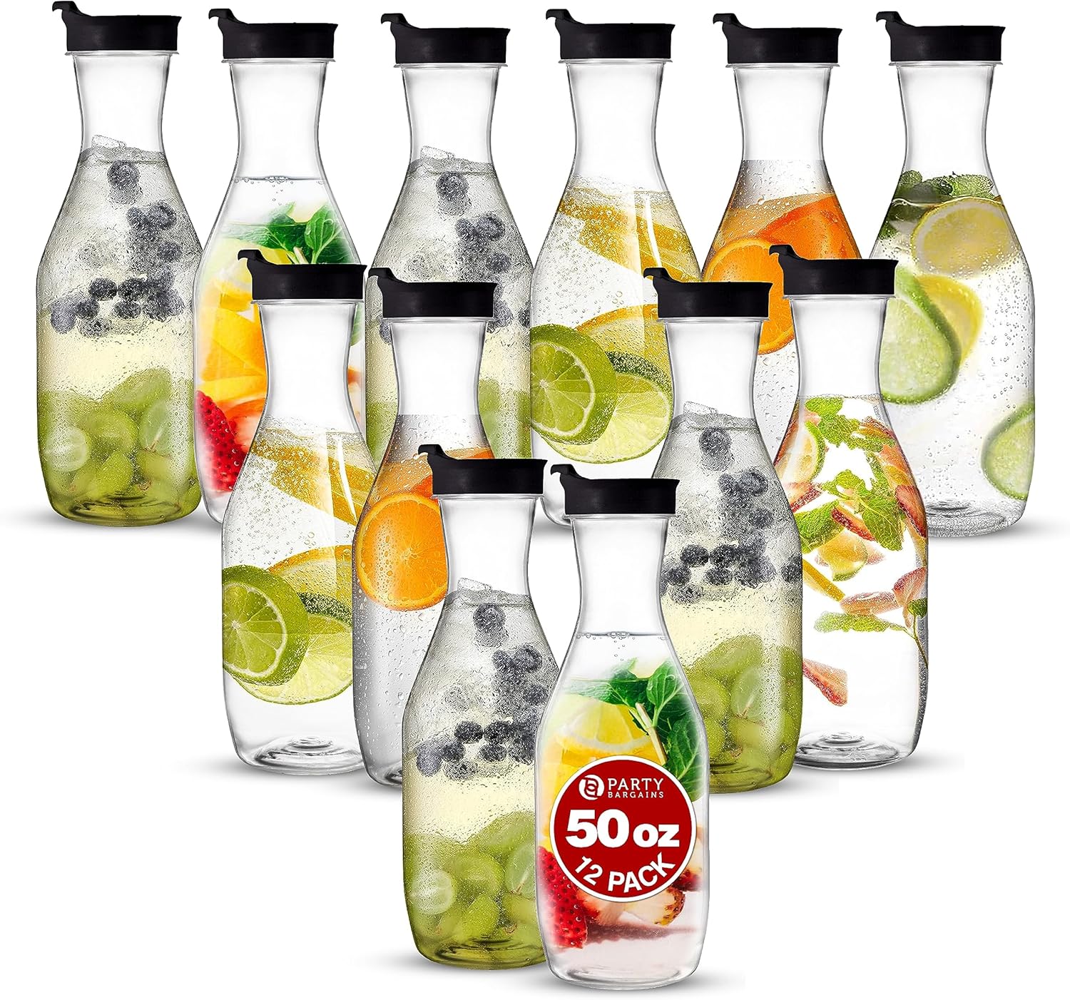 Premium Quality 50 oz Plastic Carafe for Iced Tea & More