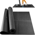 Foldable Rubber Treadmill Mat - Exercise Bike Mat for Home Gyms