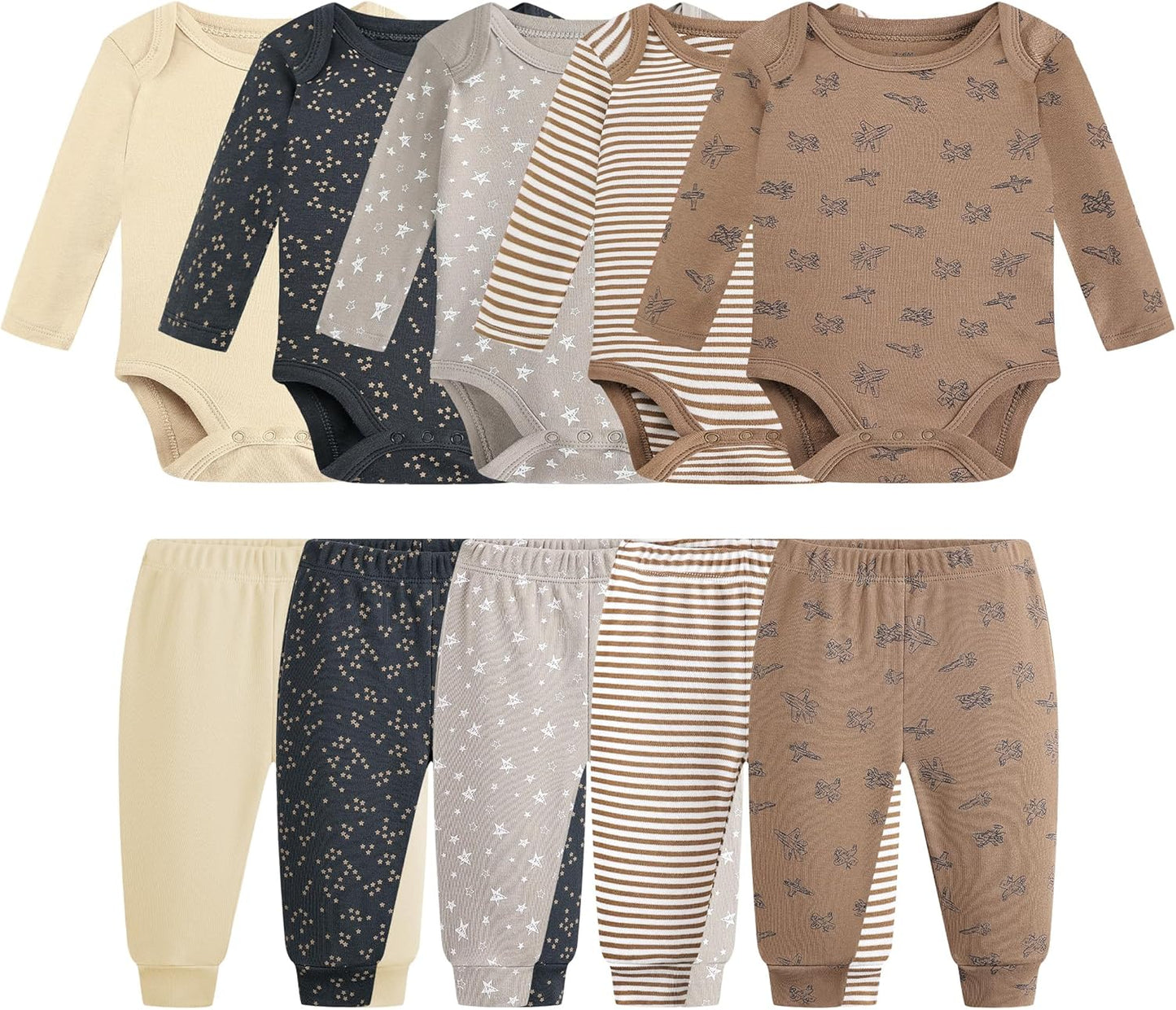 Baby Newborn Layette 10-Piece Clothing Set for Boys and Girls